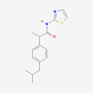 B181296 2-(4-Isobutylphenyl)-N-(2-thiazolyl)propionamide CAS No. 59512-35-5