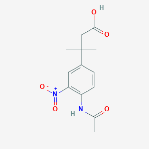 molecular formula C13H16N2O5 B181329 3-{4-(Acetylamino)-3-nitrophenyl}-3-methylbutanoic acid CAS No. 33214-73-2