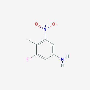 B181339 3-Fluoro-4-methyl-5-nitroaniline CAS No. 6942-43-4