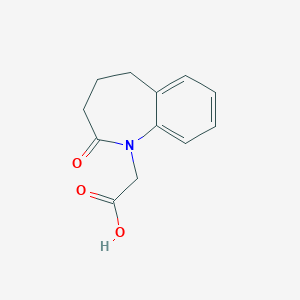 molecular formula C12H13NO3 B181367 2-(2-oxo-2,3,4,5-tetrahydro-1H-1-benzazepin-1-yl)acetic acid CAS No. 131607-93-7