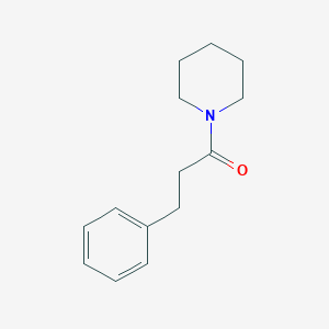 molecular formula C14H19NO B181371 Piperidine, 1-(1-oxo-3-phenylpropyl)- CAS No. 21924-11-8