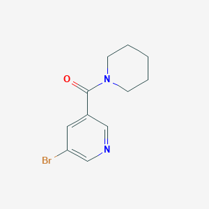 molecular formula C11H13BrN2O B181373 (5-Bromopyridin-3-YL)(piperidin-1-YL)methanone CAS No. 342013-82-5