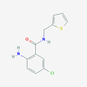 molecular formula C12H11ClN2OS B181376 2-amino-5-chloro-N-(thiophen-2-ylmethyl)benzamide CAS No. 218158-01-1