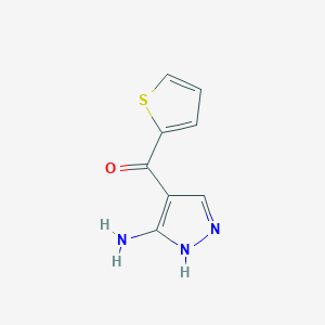 (3-Amino-1H-pyrazol-4-YL)(thiophen-2-YL)methanone