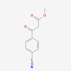 molecular formula C11H9NO3 B181391 Methyl 3-(4-cyanophenyl)-3-oxopropanoate CAS No. 101341-45-1