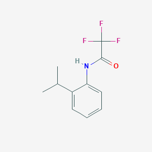 molecular formula C11H12F3NO B181396 Acetamide, 2,2,2-trifluoro-N-[2-(1-methylethyl)phenyl]- CAS No. 183266-63-9