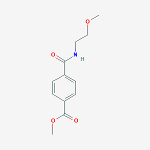 molecular formula C12H15NO4 B181400 Methyl 4-[(2-methoxyethyl)carbamoyl]benzoate CAS No. 921616-77-5