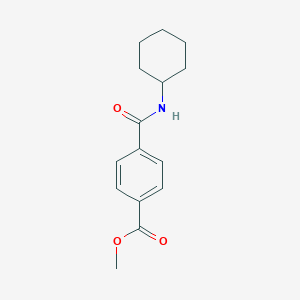 molecular formula C15H19NO3 B181401 Methyl 4-(cyclohexylcarbamoyl)benzoate CAS No. 245679-66-7