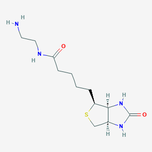 molecular formula C12H22N4O2S B018143 N-(2-Aminoethyl)-5-((3aS,4S,6aR)-2-oxohexahydro-1H-thieno[3,4-d]imidazol-4-yl)pentanamide CAS No. 111790-37-5