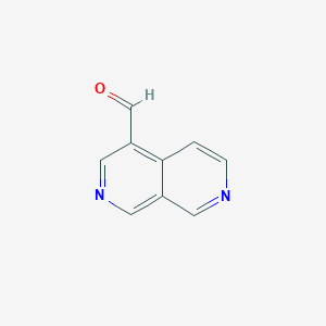 molecular formula C9H6N2O B181435 2,7-Naphthyridine-4-carbaldehyde CAS No. 10273-40-2