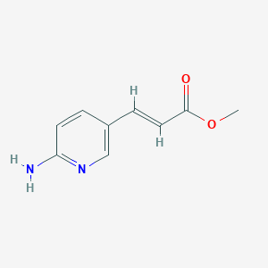 molecular formula C9H10N2O2 B181445 methyl (E)-3-(6-aminopyridin-3-yl)acrylate CAS No. 179625-70-8