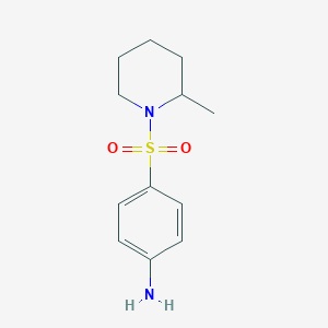 molecular formula C12H18N2O2S B181448 4-[(2-Methylpiperidin-1-yl)sulfonyl]aniline CAS No. 109099-69-6