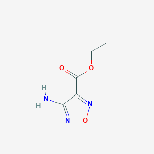 molecular formula C5H7N3O3 B181459 Ethyl 4-amino-1,2,5-oxadiazole-3-carboxylate CAS No. 17376-63-5