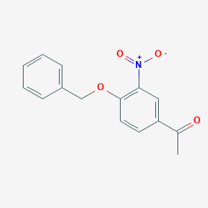 molecular formula C15H13NO4 B018146 1-(4-(苄氧基)-3-硝基苯基)乙酮 CAS No. 14347-05-8
