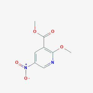 molecular formula C8H8N2O5 B181460 Methyl 2-methoxy-5-nitronicotinate CAS No. 122433-50-5
