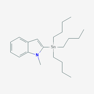 B181469 1-Methyl-2-(tributylstannyl)-1H-indole CAS No. 157427-46-8
