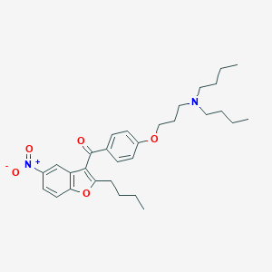 B181470 (2-Butyl-5-nitrobenzofuran-3-yl)(4-(3-(dibutylamino)propoxy)phenyl)methanone CAS No. 141645-23-0