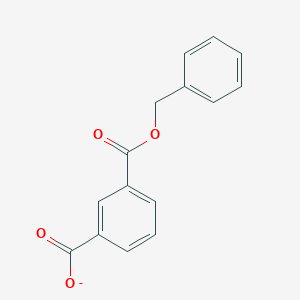 molecular formula C15H11O4- B181476 1,3-Benzenedicarboxylic acid, mono(phenylmethyl) ester CAS No. 113266-88-9