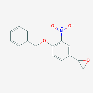 molecular formula C15H13NO4 B018148 2-(4-(Benzyloxy)-3-nitrophenyl)oxirane CAS No. 51582-41-3