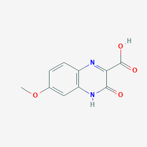 molecular formula C10H8N2O4 B181483 6-Methoxy-3-oxo-3,4-dihydroquinoxaline-2-carboxylic acid CAS No. 181529-97-5