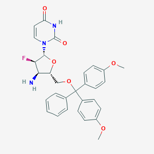 1-[(2R,3R,4R,5S)-4-amino-5-[[bis(4-methoxyphenyl)-phenylmethoxy]methyl]-3-fluorooxolan-2-yl]pyrimidine-2,4-dione
