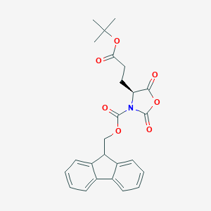 9H-Fluoren-9-ylmethyl (4S)-4-[3-[(2-methylpropan-2-yl)oxy]-3-oxopropyl]-2,5-dioxo-1,3-oxazolidine-3-carboxylate