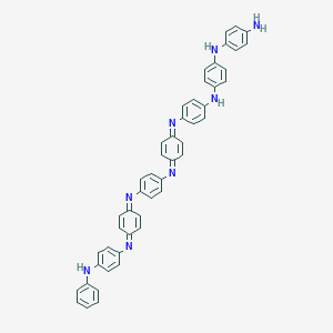 molecular formula C48H38N8 B018150 4-N-[4-[4-[[4-[4-[[4-(4-anilinophenyl)iminocyclohexa-2,5-dien-1-ylidene]amino]phenyl]iminocyclohexa-2,5-dien-1-ylidene]amino]anilino]phenyl]benzene-1,4-diamine CAS No. 5612-44-2