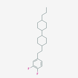 molecular formula C23H34F2 B181532 (1's,4'r)-4-(3,4-Difluorophenethyl)-4'-propyl-1,1'-bi(cyclohexane) CAS No. 107215-66-7