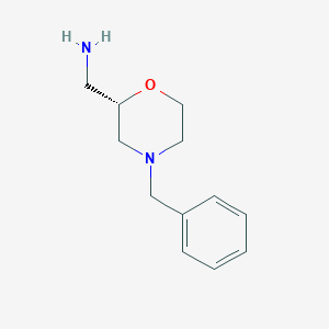 molecular formula C12H18N2O B181540 (S)-(4-benzylmorpholin-2-yl)methanamine CAS No. 186293-55-0
