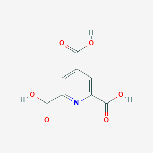 molecular formula C8H5NO6 B181545 Pyridine-2,4,6-tricarboxylic acid CAS No. 536-20-9