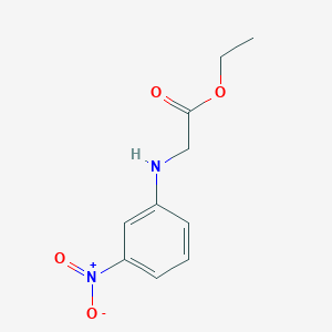 molecular formula C10H12N2O4 B181554 GLYCINE, N-(m-NITROPHENYL)-, ETHYL ESTER CAS No. 3589-58-0