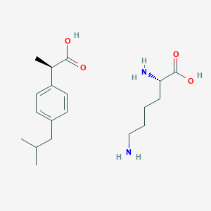 molecular formula C19H32N2O4 B181558 Ibuprofen lysine, (-)- CAS No. 157369-85-2