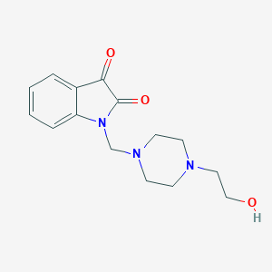 molecular formula C15H19N3O3 B181561 1-[4-(2-Hydroxy-ethyl)-piperazin-1-ylmethyl]-1H-indole-2,3-dione CAS No. 6532-17-8