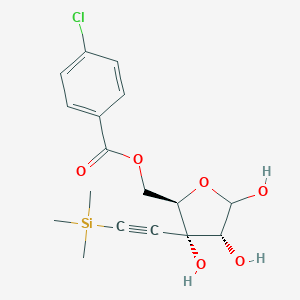 [(2R,3S,4R)-3,4,5-trihydroxy-3-(2-trimethylsilylethynyl)oxolan-2-yl]methyl 4-chlorobenzoate