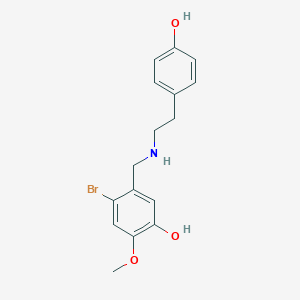 4-Bromo-5-((4-hydroxyphenethylamino)methyl)-2-methoxyphenol