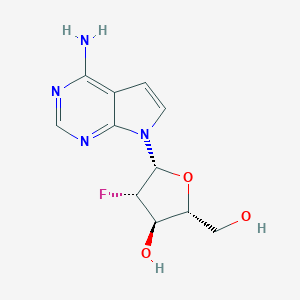 molecular formula C11H13FN4O3 B181634 (2R,3R,4S,5R)-5-(4-amino-7H-pyrrolo[2,3-d]pyrimidin-7-yl)-4-fluoro-2-(hydroxymethyl)tetrahydrofuran-3-ol CAS No. 169516-61-4