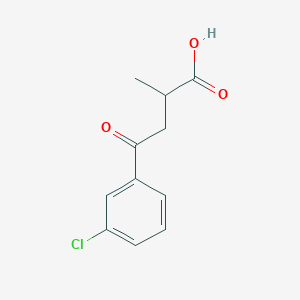 molecular formula C11H11ClO3 B181649 4-(3-Chlorophenyl)-2-methyl-4-oxobutanoic acid CAS No. 34243-96-4