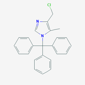 molecular formula C24H21ClN2 B181660 4-(Chloromethyl)-5-methyl-1-trityl-1H-imidazole CAS No. 106147-85-7