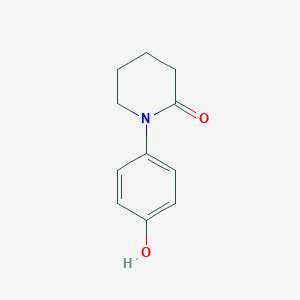 molecular formula C11H13NO2 B018169 1-(4-羟基苯基)哌啶-2-酮 CAS No. 79557-03-2