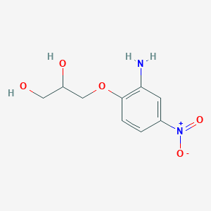 B181693 3-(2-Amino-4-nitrophenoxy)propane-1,2-diol CAS No. 88964-89-0