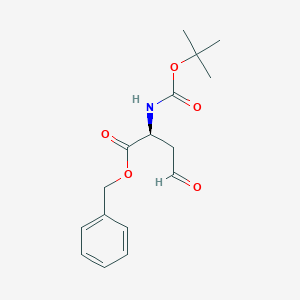 molecular formula C16H21NO5 B181700 Butanoicacid, 2-[[(1,1-dimethylethoxy)carbonyl]amino]-4-oxo-, phenylmethyl ester, (2S)- CAS No. 124994-66-7