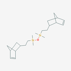 molecular formula C22H38OSi2 B181703 1,1,3,3-Tetramethyl-1,3-bis[2-(5-norbornen-2-YL)ethyl]disiloxane CAS No. 198570-39-7