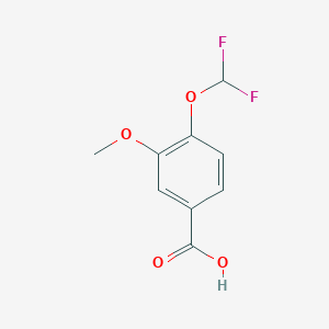 molecular formula C9H8F2O4 B181705 4-(二氟甲氧基)-3-甲氧基苯甲酸 CAS No. 162401-59-4