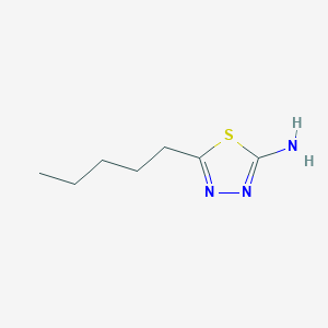 molecular formula C7H13N3S B181707 5-戊基-1,3,4-噻二唑-2-胺 CAS No. 52057-90-6