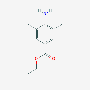 molecular formula C11H15NO2 B181712 Benzoic acid, 4-amino-3,5-dimethyl-, ethyl ester CAS No. 3095-47-4