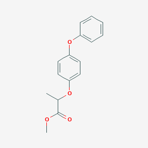molecular formula C16H16O4 B181715 Propanoic acid, 2-(4-phenoxyphenoxy)-, methyl ester CAS No. 153472-86-7