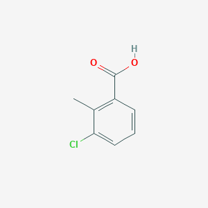 molecular formula C8H7ClO2 B181752 3-Chloro-2-methylbenzoic acid CAS No. 7499-08-3