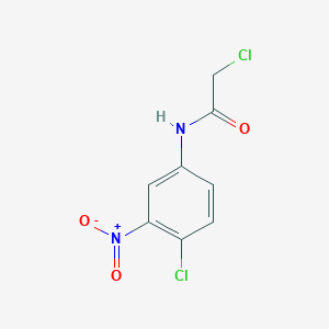 molecular formula C8H6Cl2N2O3 B181759 2-chloro-N-(4-chloro-3-nitrophenyl)acetamide CAS No. 196935-03-2