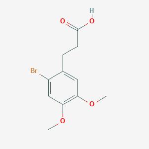 molecular formula C11H13BrO4 B181783 3-(2-Bromo-4,5-dimethoxyphenyl)propanoic acid CAS No. 52679-49-9