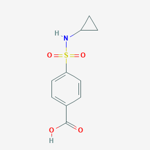 molecular formula C10H11NO4S B181784 4-[(Cyclopropylamino)sulfonyl]benzoic acid CAS No. 436092-71-6